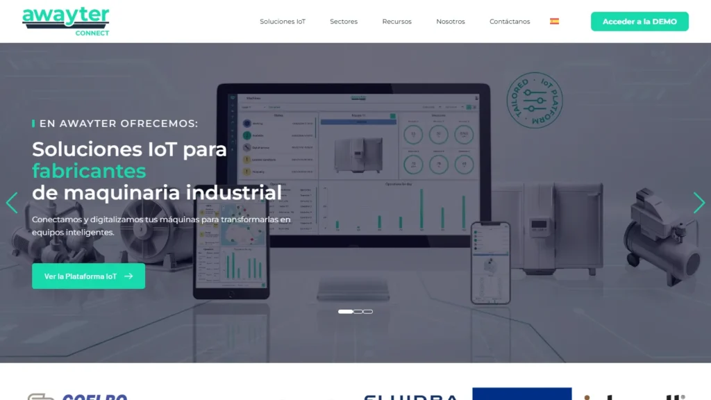 Captura de la web WordPress de Awayter (awayter.com), diseñada por Websden
